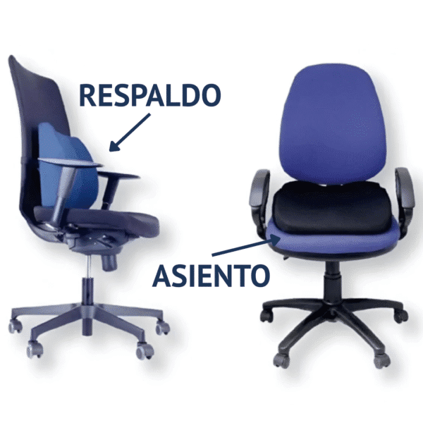 Asiento Anatómico Respaldo Lumbar 2 en 1 - Imagen 2