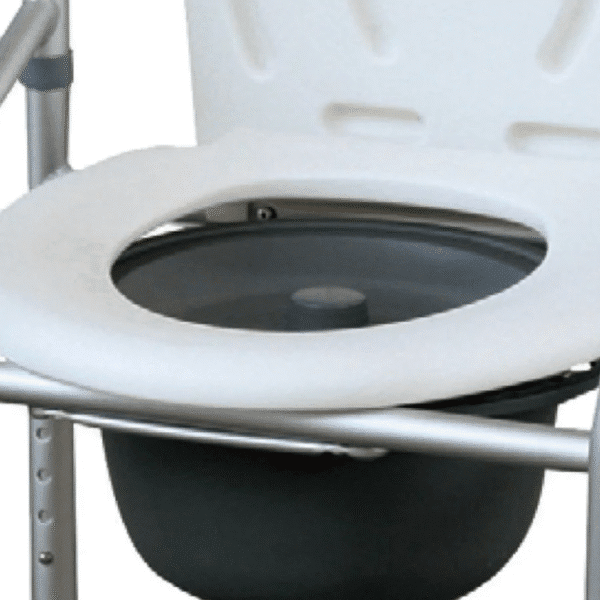 INODORO DE ALUMINIO PORTATIL PLEGABLE CON RUEDAS Y FRENOS - Imagen 3